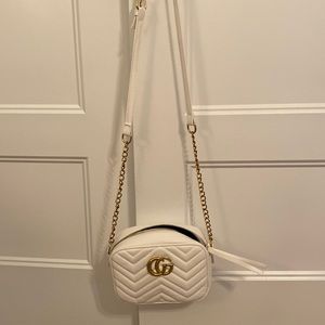 White CG purse